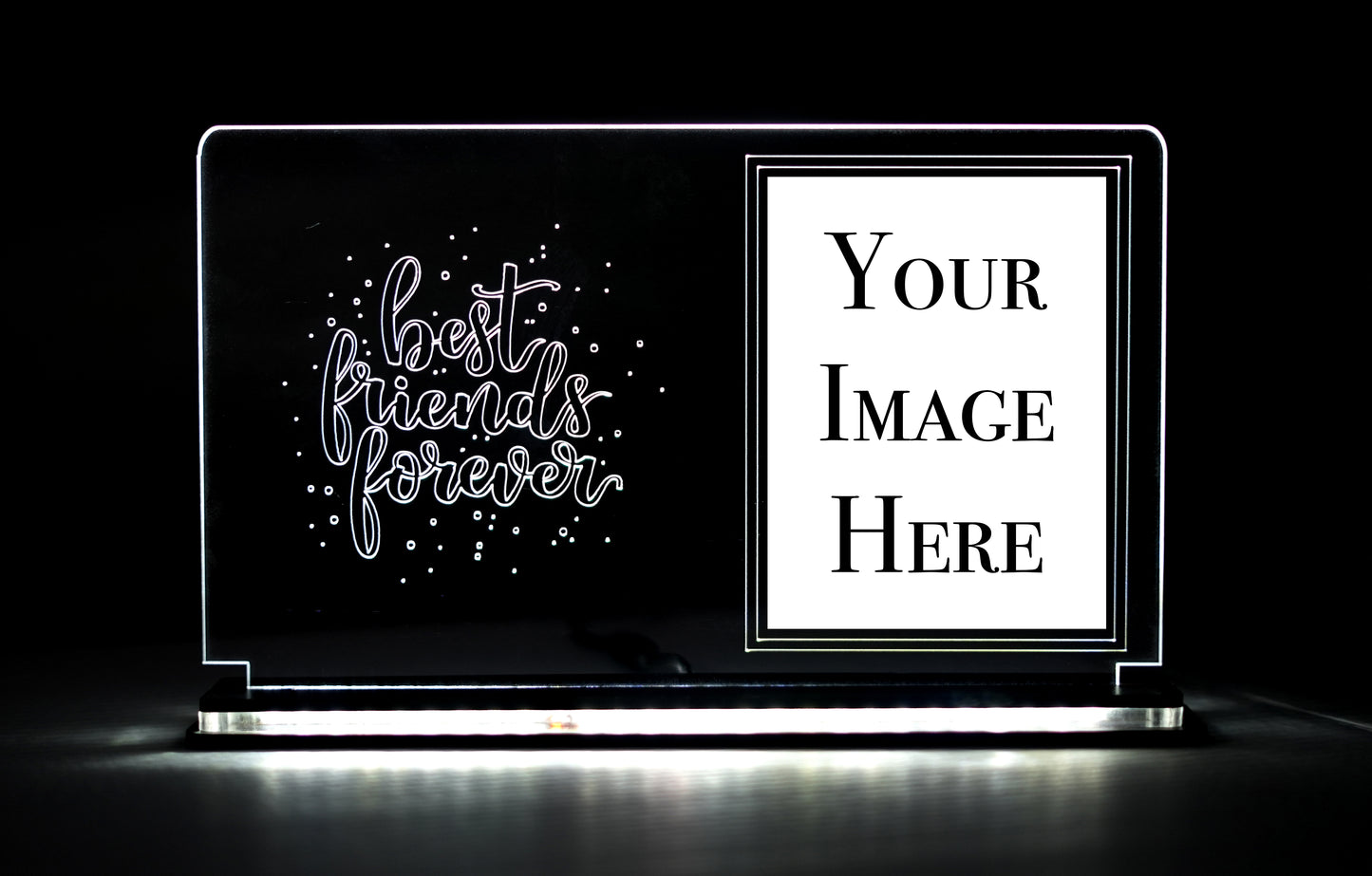 Custom Best Friends LED Frame