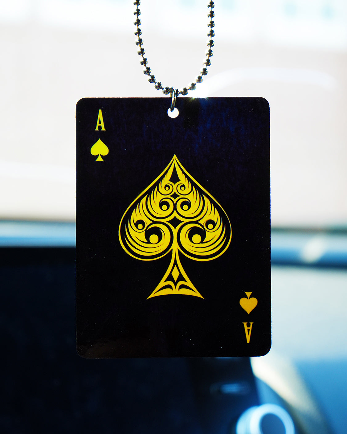Ace of spades car hanging
