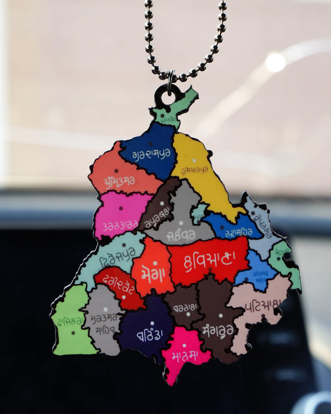 Punjab Map car hanging