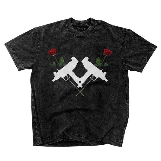 Guns with rose T-shirt