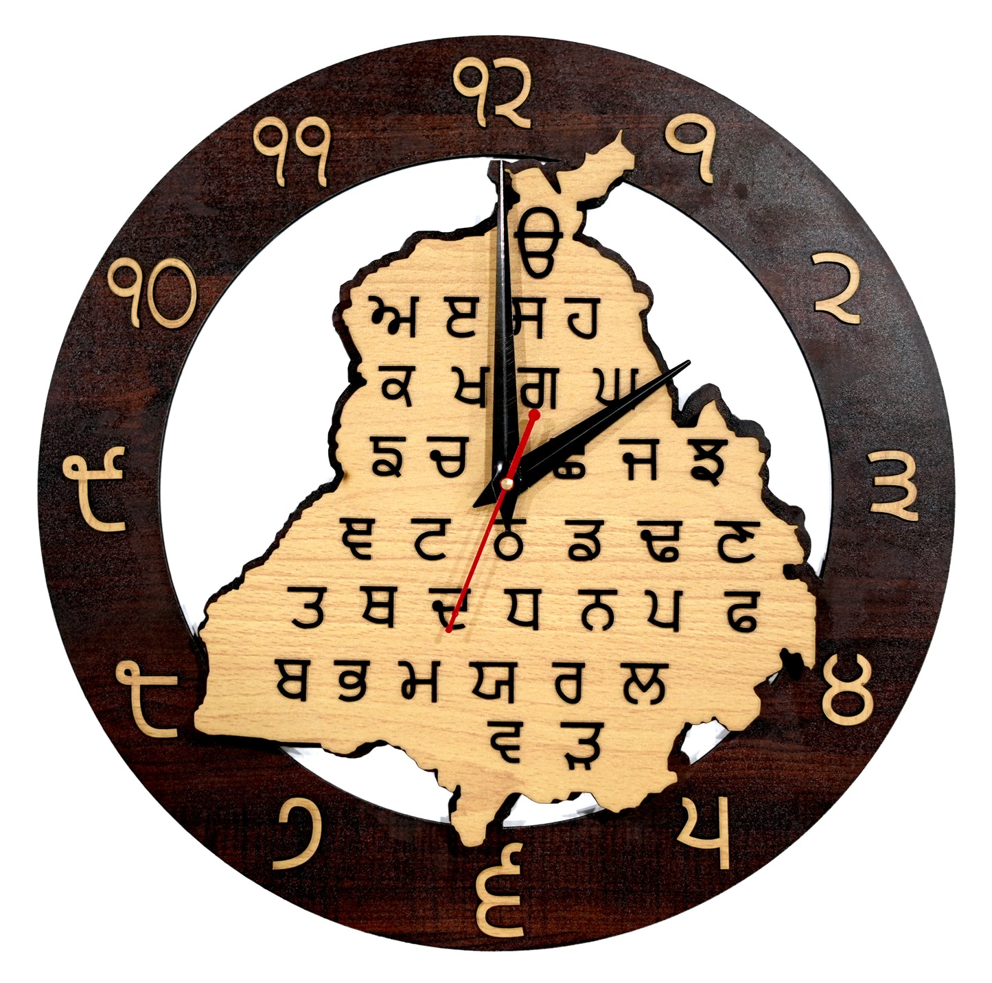 Punjab Map Wall Clock