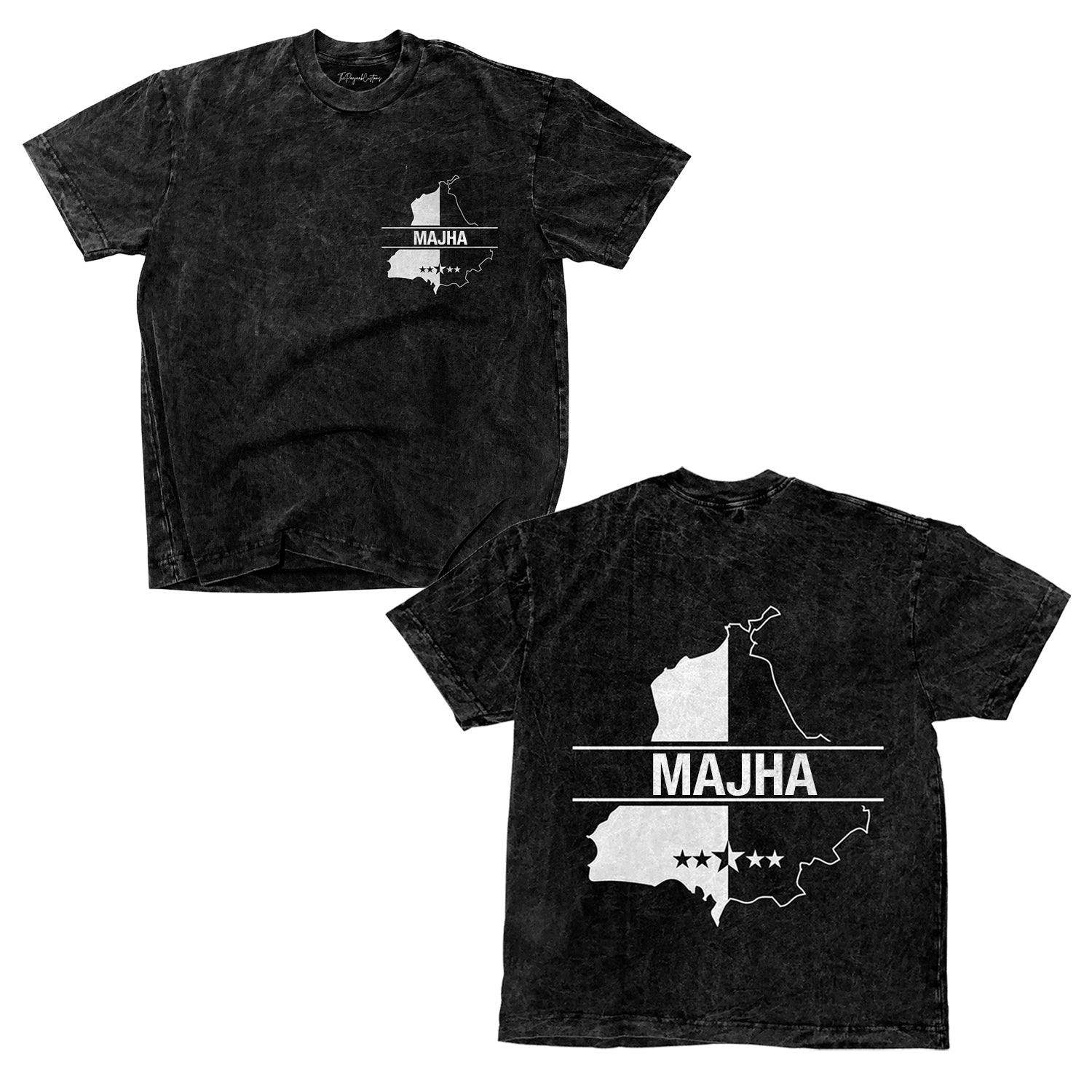 Doaba Map Sticker Majha Malwa Doaba with map T-shirt – The Panjaab Customs