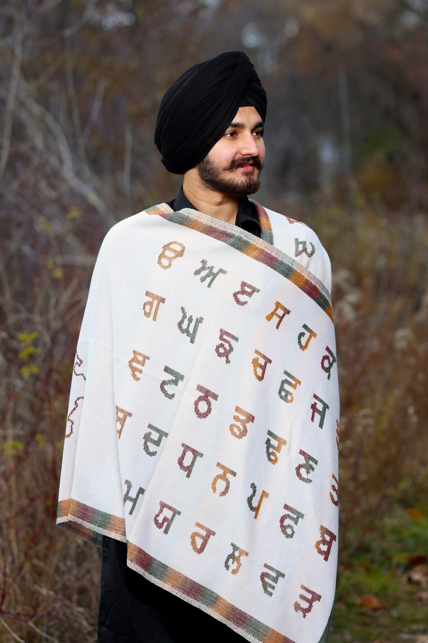 Woollen Stole With Punjab map