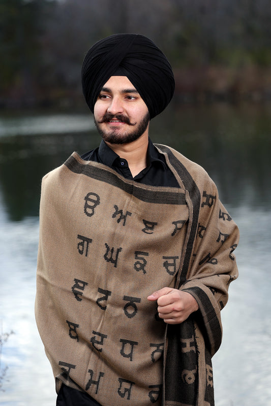 Woollen Stole With Punjab map