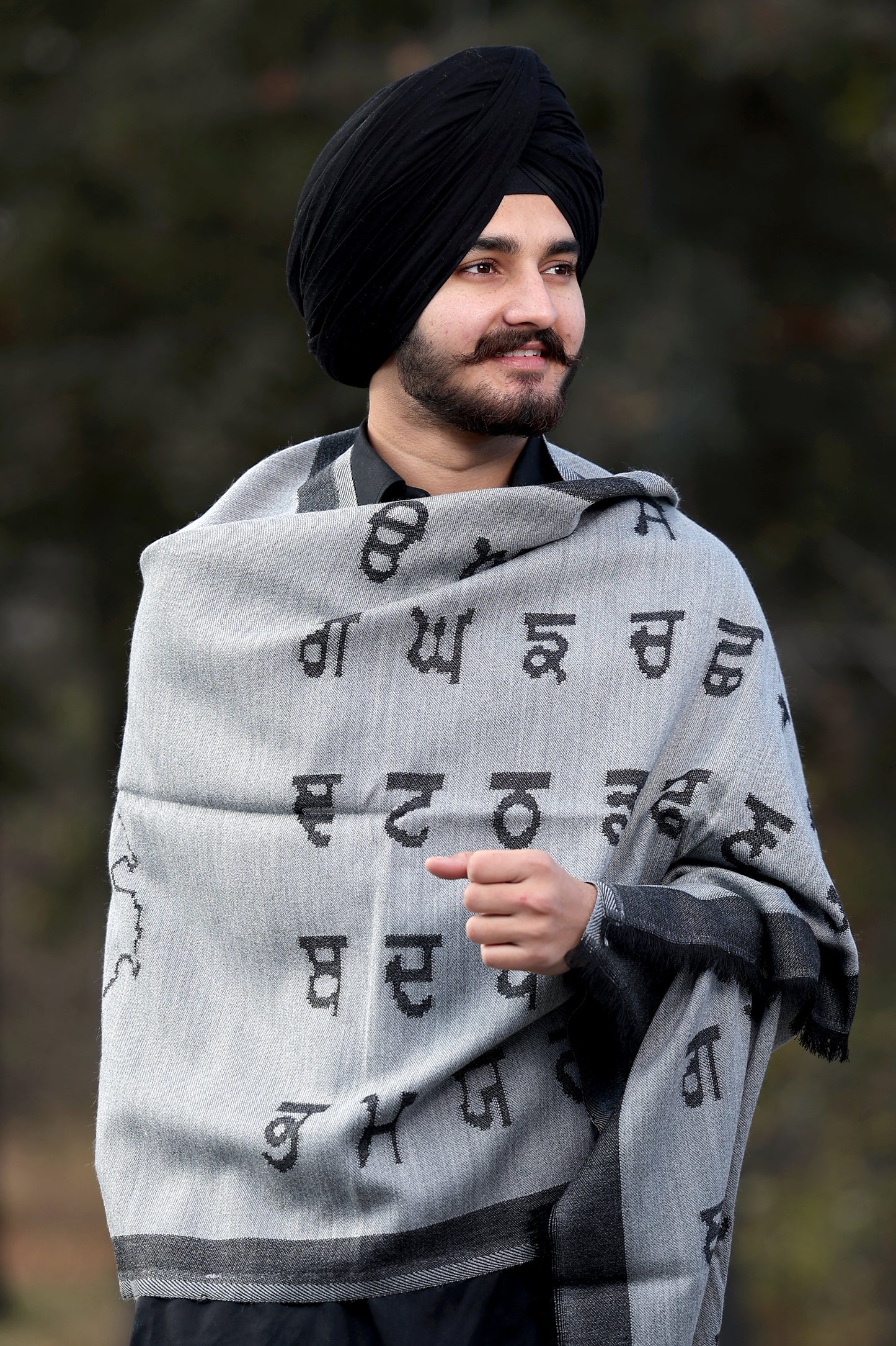 Woollen Stole With Punjab map