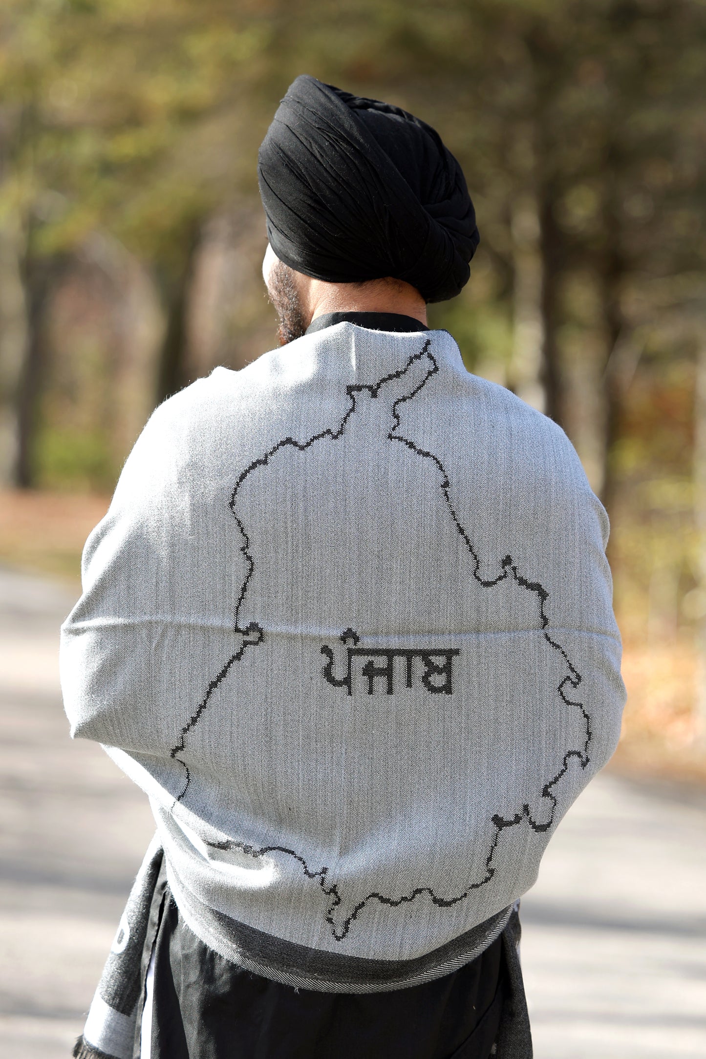 Woollen Stole With Punjab map