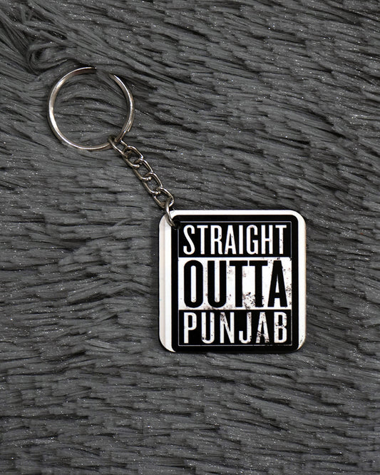 Straight Outta Punjab Keychain